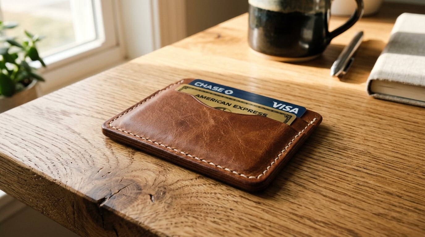 Brown Leather Wallet Holding Cards 202608261001 1