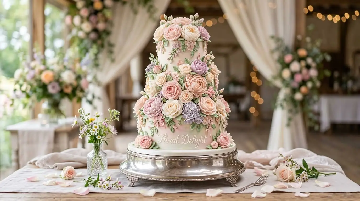 Floral Bouquet Cake Decorated 202608300039 1