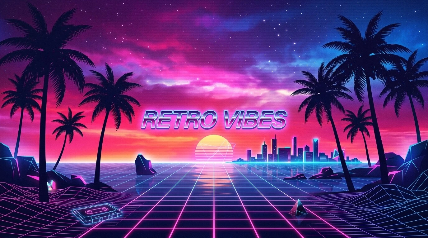 Retro Sunset With Palm Trees 202608300012 1