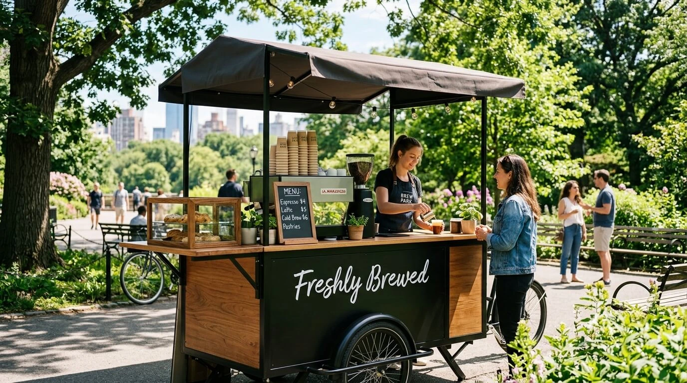 Coffee Cart In Urban Park 20260914080113 1