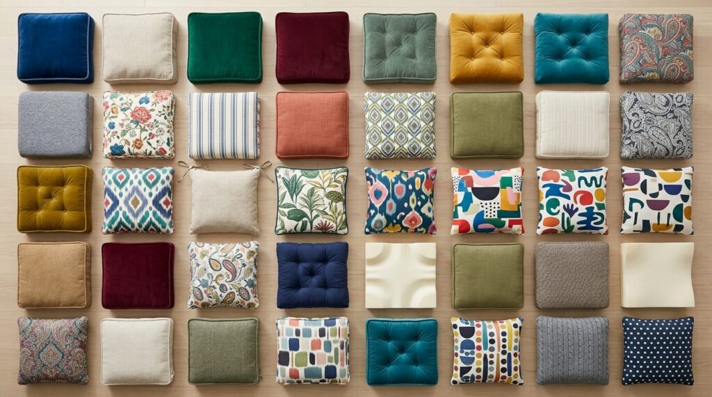 Chair Cushion: How to Choose the Right One for Comfort and Style Chair Cushions Displayed Neatly 202608311024 1 1024x572